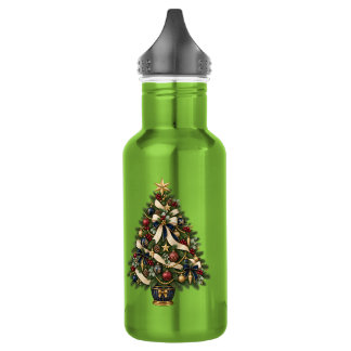 Persoonlijke Elegante Kerstboom   Waterfles