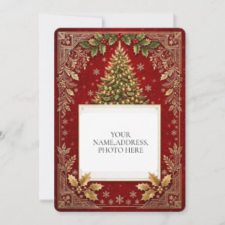 Persoonlijke Elegante Kerstgroet Kaart