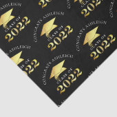 Persoonlijke elegante klasse van 2022 zwart goud tissuepapier (Detail)