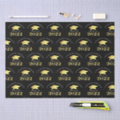 Persoonlijke elegante klasse van 2022 zwart goud tissuepapier (Craft)