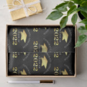 Persoonlijke elegante klasse van 2022 zwart goud tissuepapier (Geschenk)