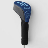 Persoonlijke Elegante Letter M Michael Golfheadcover (Schuin)
