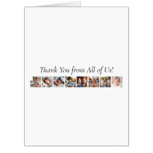 Persoonlijke, Elegante Minimalistische 8-Foto Dank