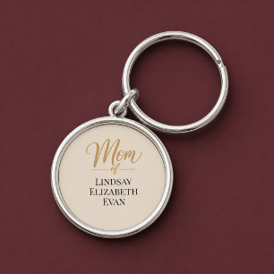 Persoonlijke Elegante Moeder Sleutelhanger