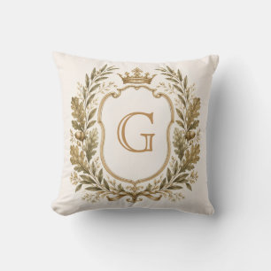 Persoonlijke Elegante Monogram Wapen Kussen