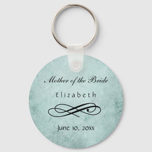Persoonlijke elegante naam Wedding Favor Sleutelhanger (Voorkant)