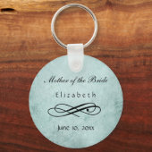 Persoonlijke elegante naam Wedding Favor Sleutelhanger (Voorkant)