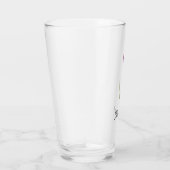 Persoonlijke Elegante Paarse Tulp Glas (Rechts)