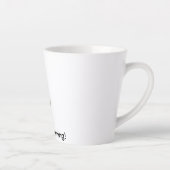 Persoonlijke Elegante Paarse Tulp Latte Mok (Rechts)