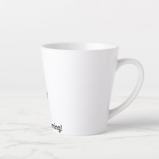 Persoonlijke Elegante Paarse Tulp Latte Mok (Rechts)