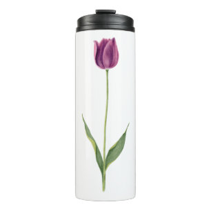 Persoonlijke Elegante Paarse Tulp Thermosbeker
