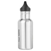 Persoonlijke Elegante Paarse Tulp Waterfles (Links)