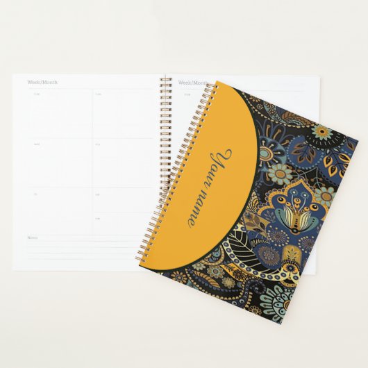 Persoonlijke elegante paisley planner (Display)