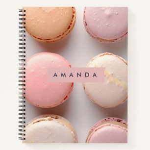 Persoonlijke Elegante Pastel Macaron Notitieboek