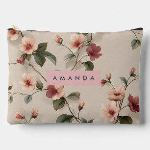 Persoonlijke Elegante Roze Bloem Rank Stijl Etui