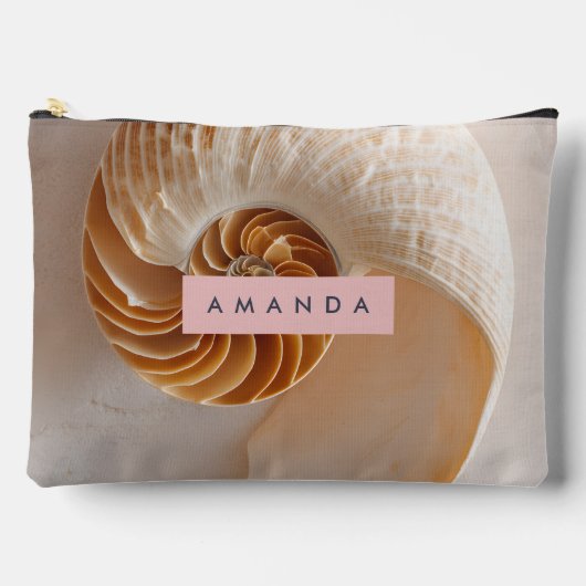 Persoonlijke Elegante Schelp Spiraal Kust- Etui (Voorkant)