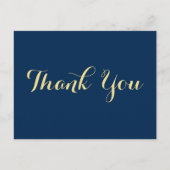 Persoonlijke Elegante Script Afstuderen Bedankt Briefkaart (Voorkant)