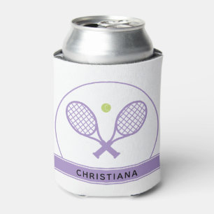 Persoonlijke Elegante Tennisracket en Bal Schattig Blikjeskoeler