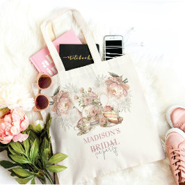 Persoonlijke elegante theeparty voor bruiden tote bag