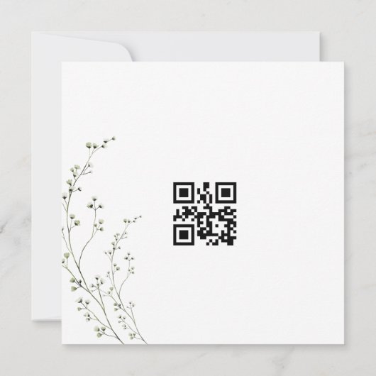 Persoonlijke Elegante Trouw Uitnodiging (Achterkant)