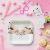 Persoonlijke Elegante Trouwfeest Papieren Bord (Feest)