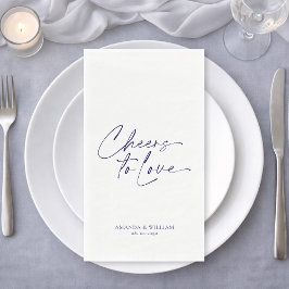 Persoonlijke Elegante Trouwpapier Gast Handdoek Servet