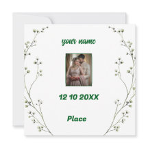 Persoonlijke Elegante Trouwuitnodiging