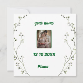 Persoonlijke Elegante Trouwuitnodiging Save The Date