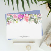 Persoonlijke elegante Waterverf Floral Note Kaart Notitiekaartje