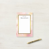 Persoonlijke elegante Waterverf Post-it® Notes (Op bureau)