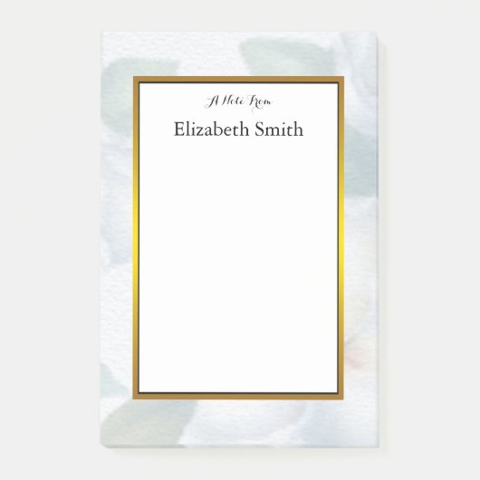Persoonlijke elegante Waterverf Post-it® Notes (Voorkant)