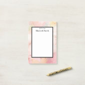 Persoonlijke elegante Waterverf Post-it® Notes (Op bureau)