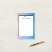 Persoonlijke elegante Waterverf Post-it® Notes (Op bureau)