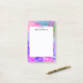 Persoonlijke elegante Waterverf Post-it® Notes (Op bureau)