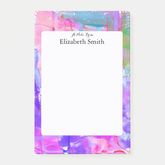 Persoonlijke elegante Waterverf Post-it® Notes (Voorkant)