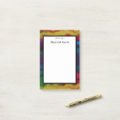 Persoonlijke elegante Waterverf Post-it® Notes (Op bureau)