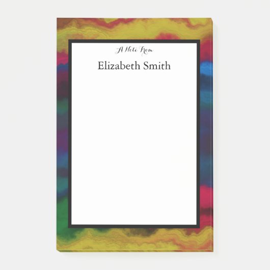 Persoonlijke elegante Waterverf Post-it® Notes (Voorkant)