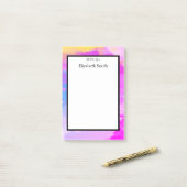 Persoonlijke elegante Waterverf Post-it® Notes (Op bureau)