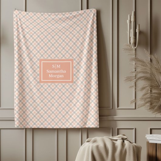 Persoonlijke Elegante Worp Koraalgrijs Comfort Fleece Deken