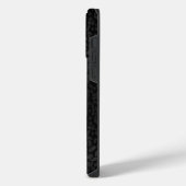 Persoonlijke Elegante Zwarte Luipaard iPhone Hoesje (Linkerkant)