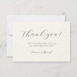 Persoonlijke Elegantie Bedankkaart