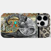 Persoonlijke Elephant Damask Case-Mate iPhone Case (Achterkant (horizontaal))
