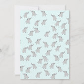 Persoonlijke Elephant Notecards Bedankkaart (Achterkant)