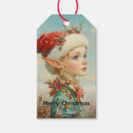 Persoonlijke Elf Cadeaublaadjes | Noordpool Kerstm Cadeaulabel