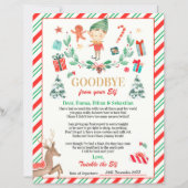 Persoonlijke Elf Goodbye Letter Elf Holiday Card (Voorkant)