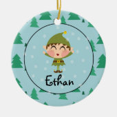 Persoonlijke Elf Ornament (Voorkant)