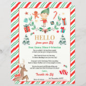 Persoonlijke Elf Return Letter Elf Holiday Card (Voorkant / Achterkant)