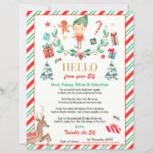 Persoonlijke Elf Return Letter Elf Holiday Card (Voorkant)