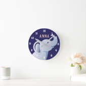 Persoonlijke ellefant wandklok (Huis)