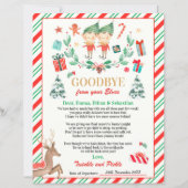 Persoonlijke Elves Goodbye Letter Elf Holiday Card (Voorkant)
